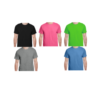 An image showing off the 5 coloroptions for tshirts