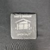 Dad's Garage Slate Coaster Set – Laser Engraved (Set of 4)