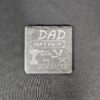 Dad's Garage Slate Coaster Set – Laser Engraved (Set of 4)