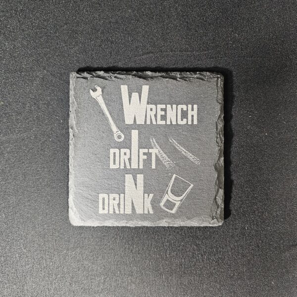 Chaos  Slate Coaster Set – Laser Engraved (Set of 4)