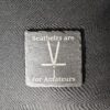 Chaos  Slate Coaster Set – Laser Engraved (Set of 4)