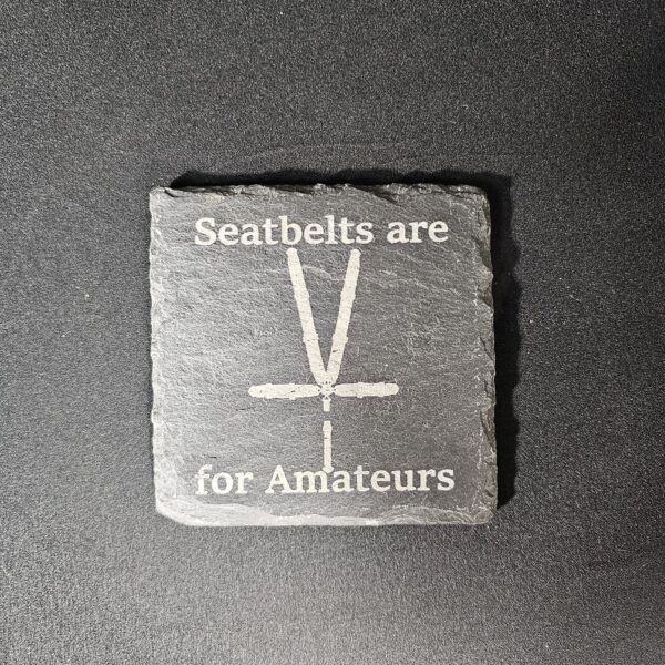 Chaos  Slate Coaster Set – Laser Engraved (Set of 4)