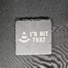 Track Talk Slate Coaster Set – Laser Engraved (Set of 4)