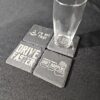 Track Talk Slate Coaster Set – Laser Engraved (Set of 4)