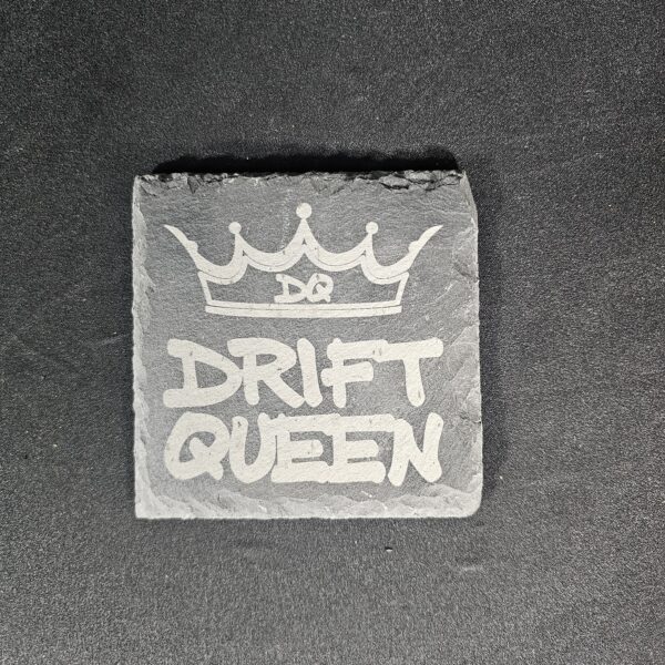 20250526_095742 Driven with Sass Slate Coaster Set – Laser Engraved (Set of 4)