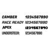 Magnetic Rectangular Panel - Numbers Flag And Name