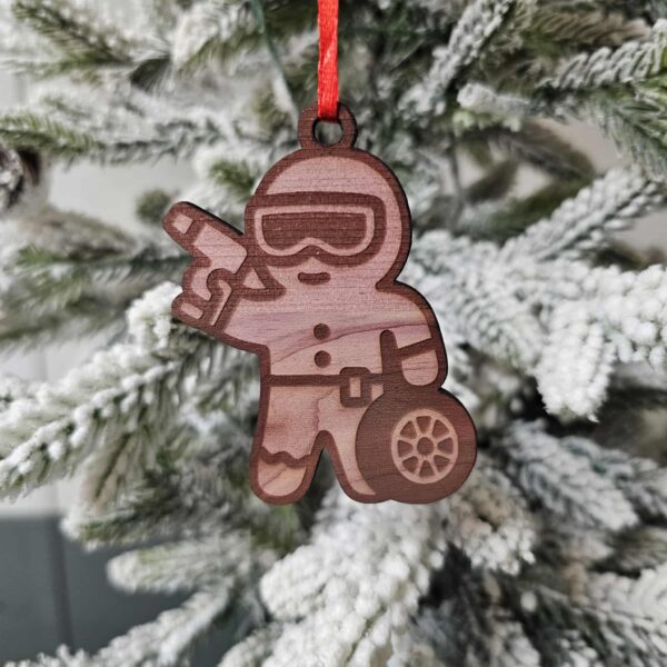 Cedar Racing Gingerbread Ornament Set of 4